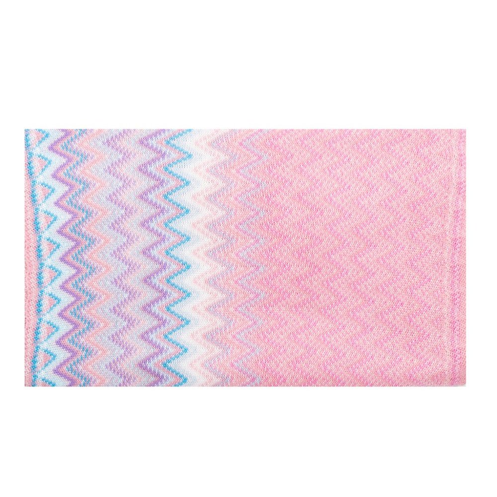 Missoni Women's Cotton Zig-Zag Scarf Shawl Sarong Wrap Pink